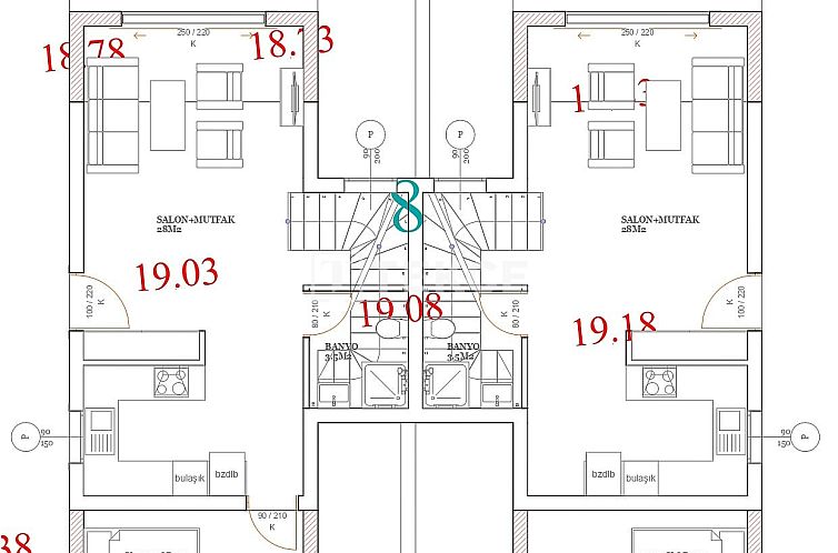 Geschakelde woning in Germiyan