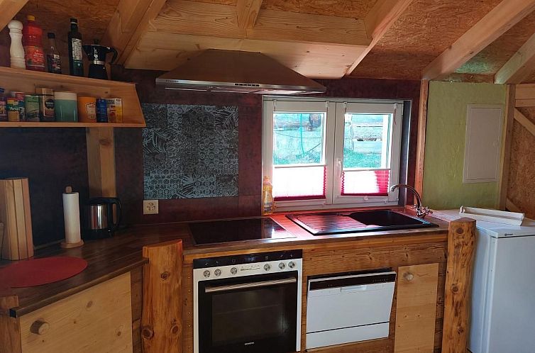 Vakantiehuis Einzigartige Holzhütte mit Bergpanorama