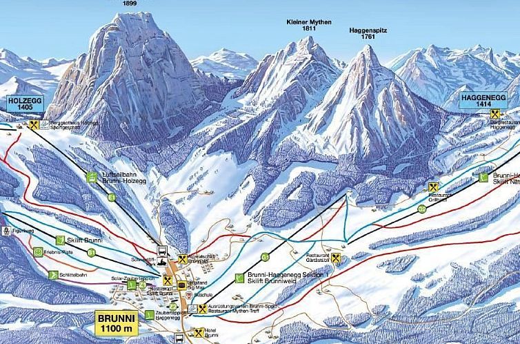 Appartement Brunni-Alpthal direkt an den Mythen-Bergen