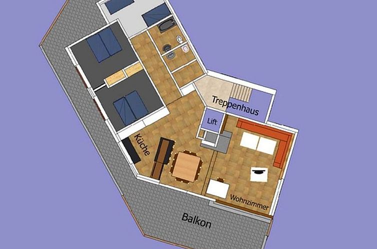 Vakantiehuis Haus Basilisk / EG & 1. Stock für 9 Personen