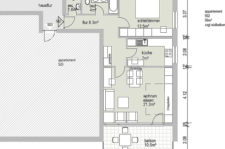 Appartement Guardaval (Utoring)