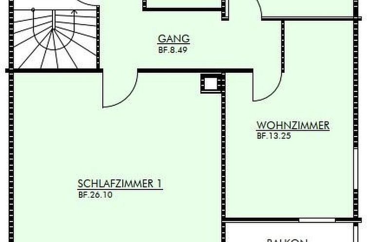 Appartement Appartement/Fewo, Bad, WC, 8-Bettwohnung