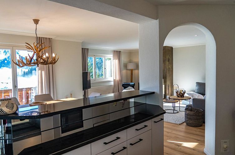 Appartement 3.5 Zimmer Wohnung mit Südbalkon, 4 Betten