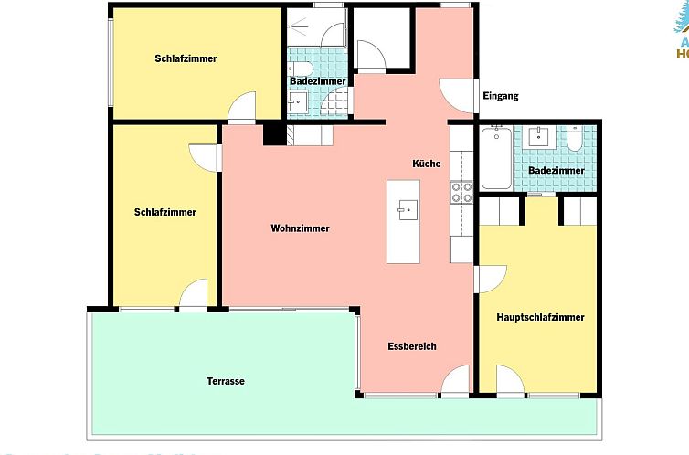 Appartement PlantA rosa