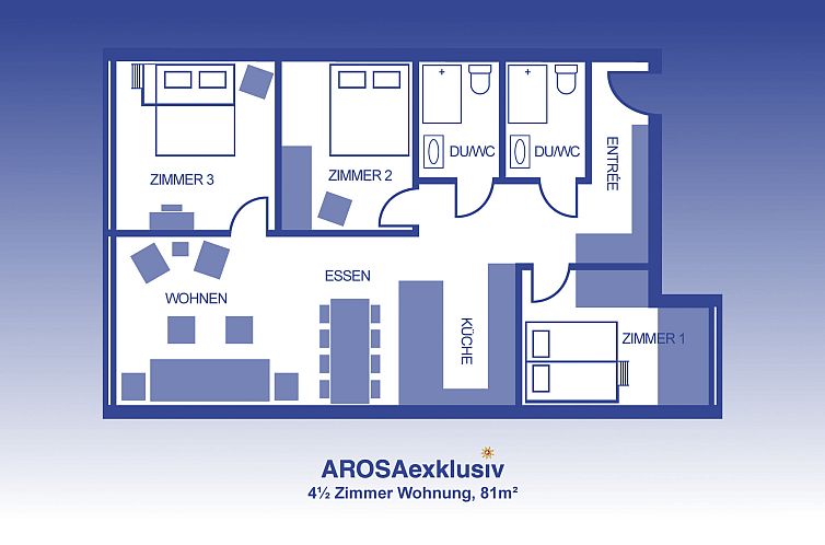 Appartement Zentrale Ferienwohnung mit Panoramablick