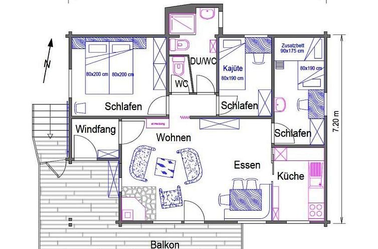 Appartement Ferienwohung Cavegn-Deplaz, (Sedrun).
