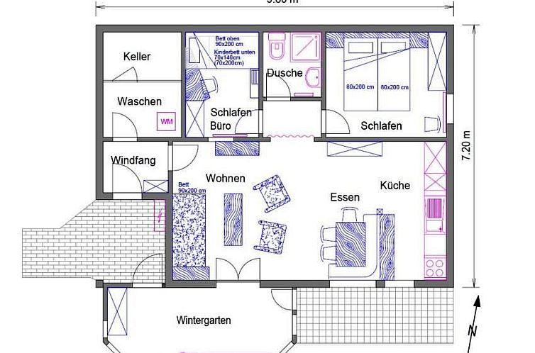 Appartement Tingalina Reichlin, (Sedrun).