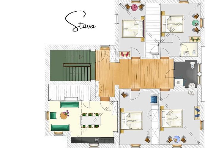 Appartement Villa Fried, Stüva