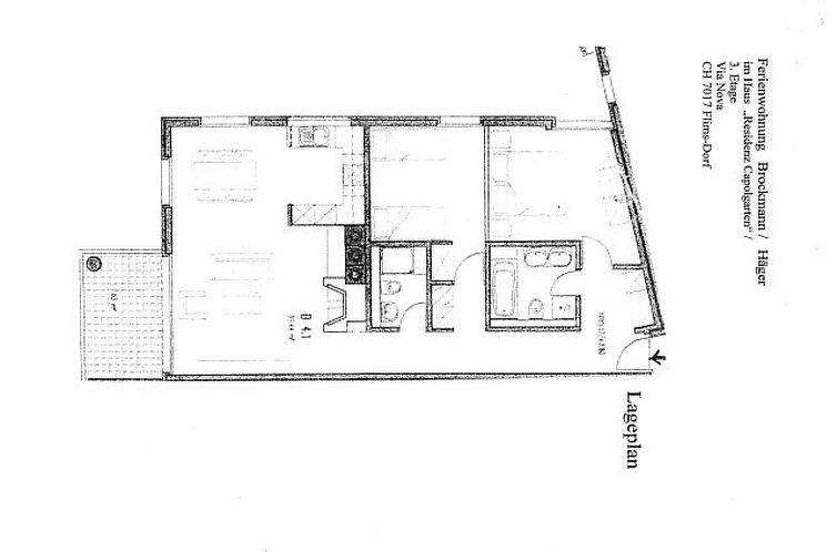 Appartement Capol-Garten, (Flims Dorf). 3.5 Zimmerwohnung, 8