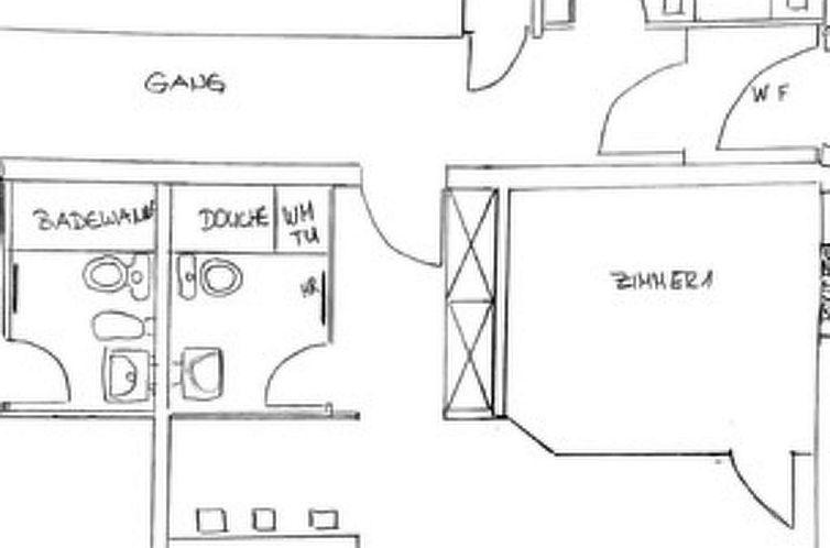Appartement Residenza Cristallo, (Flims Dorf). 3.5 Zimmer Pa