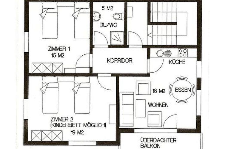 Appartement Chasa Quadra, (Tarasp).