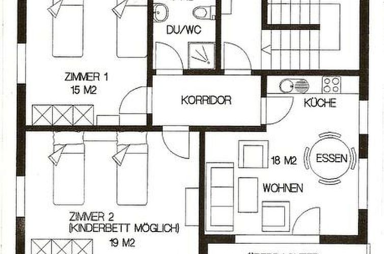 Guest house 1822607 - Apartment Under Gräub / Grisons - Appartement Forsthaus Falkenstein, (Tarasp).