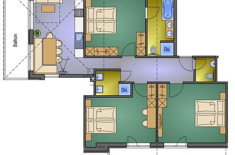 Appartement Chasa Sulai, (Samnaun-Laret).