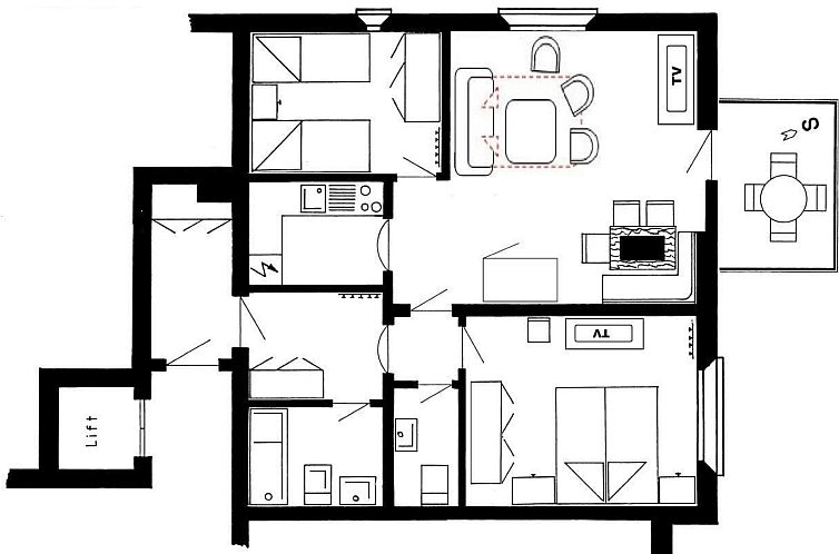 Appartement Curtins18