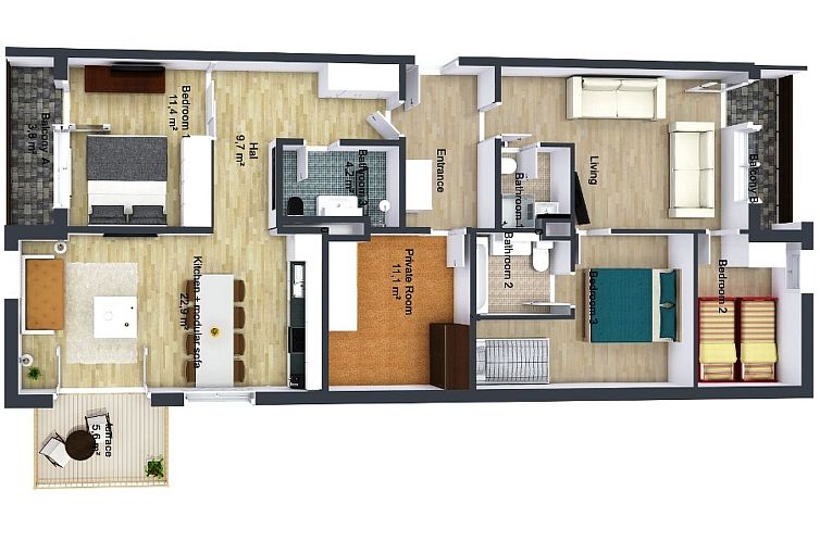 Appartement ANSAUNA appartaments, (Segnas/Disentis).