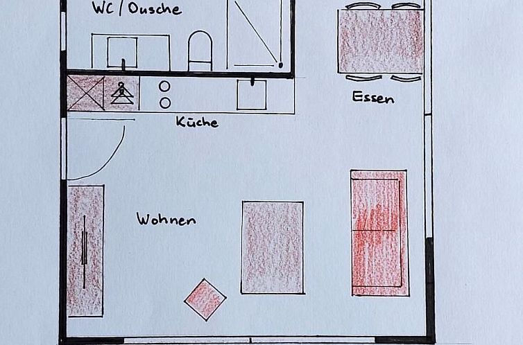 Vakantiehuis Gartenbungalow  2 - 3 Personen