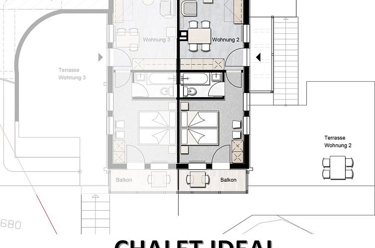 Appartement 3-Bettwohnung Nr. 3
