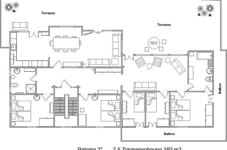 Appartement Paloma II, (Grächen), 1038