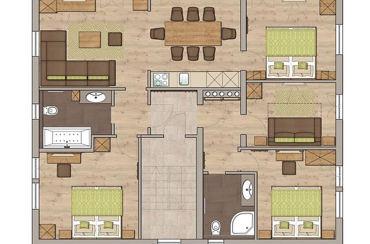 Appartement Lunic, AZapartments.ch, B&B, (Grächen), 1057
