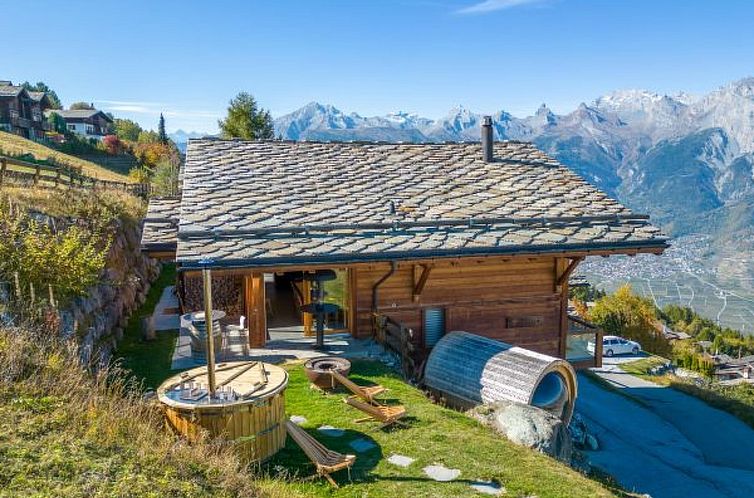 Unterkunft 1843575 - Ferienhaus Wallis - Vakantiehuis Chalet Ciel Etoilé - vue splendide