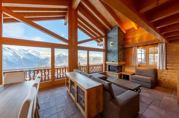 Unterkunft 1843595 - Ferienhaus Wallis - Vakantiehuis Chalet Ciel de Lit - Vue imprenable