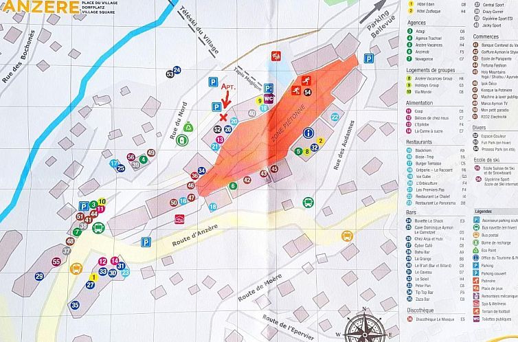 Appartement Ski-in Wohnung in Anzere mit Parkplatz