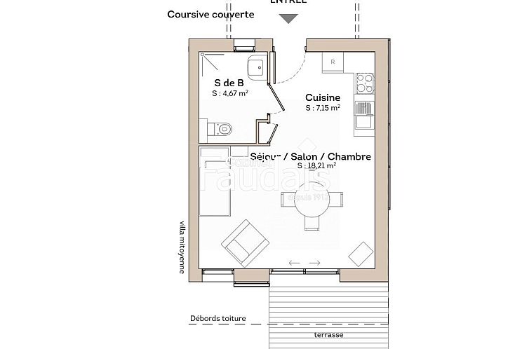 Geschakelde woning in Coutances