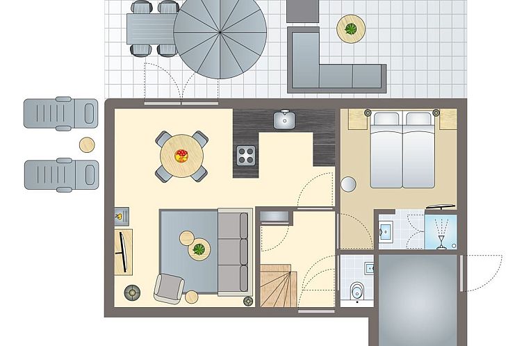 Aelderholt 4-person wellness house 4ELW in Aalden, Drenthe, with modern exterior and green surroundings.