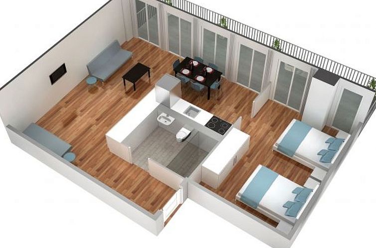 Appartement BS Klee IV - Marktplatz HITrental Apartment