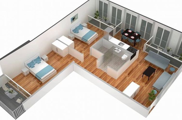 Appartement BS Renoir V - Marktplatz HITrental Apartment