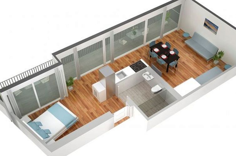 Appartement BS Monet V - Marktplatz HITrental Apartment