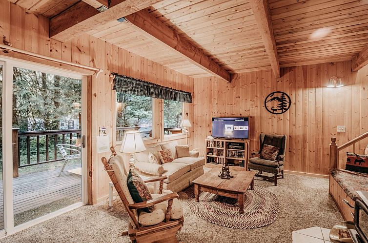 Vakantiehuis Hübsche Hütte mit Holzofen und haustierfreund