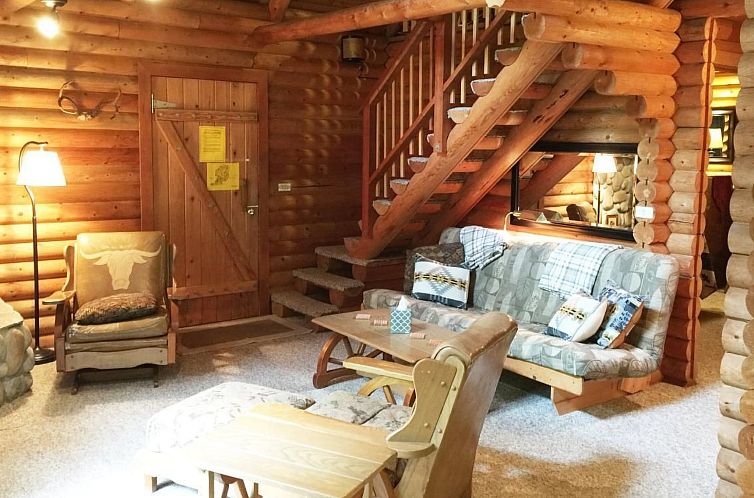 Vakantiehuis Echte Blockhütte mit Wi-Fi und haustierfreundl