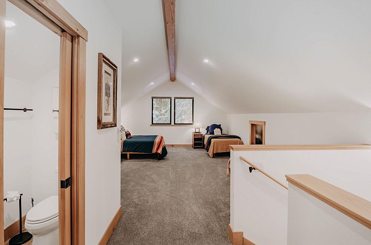 Vakantiehuis Hütte 50 hat einen Whirlpool, Wi-Fi und ist ha