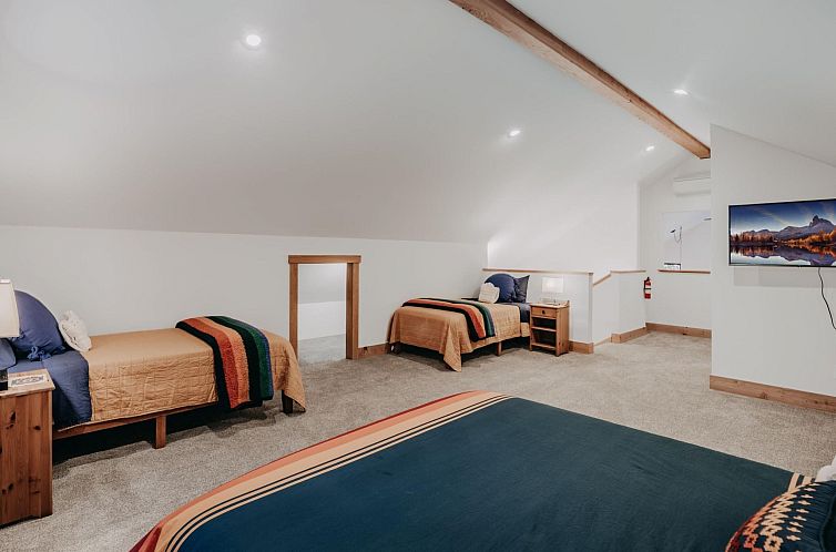 Vakantiehuis Hütte 50 hat einen Whirlpool, Wi-Fi und ist ha
