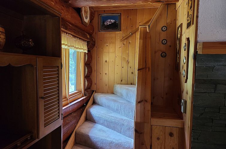 Vakantiehuis Blockhaus mit Kamin und Wi-