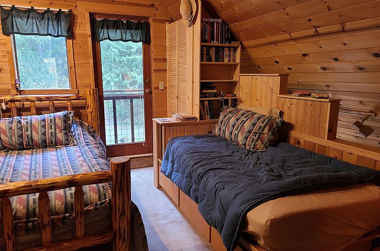 Vakantiehuis Blockhaus mit Kamin und Wi-