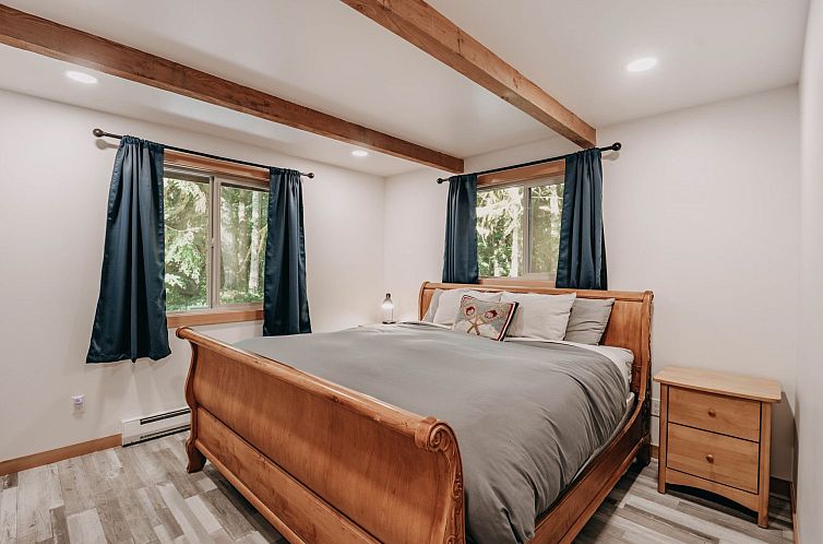 Vakantiehuis Rustikale Hütte mit Holzofen, Whirlpool, Haust