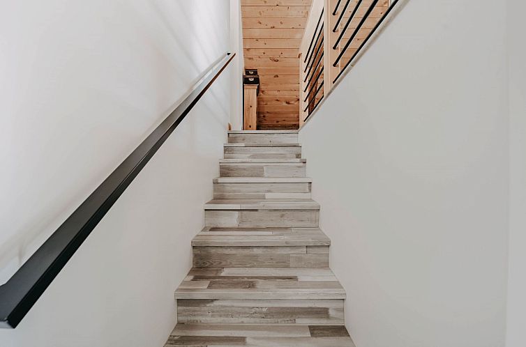 Vakantiehuis Rustikale Hütte mit Holzofen, Whirlpool, Haust