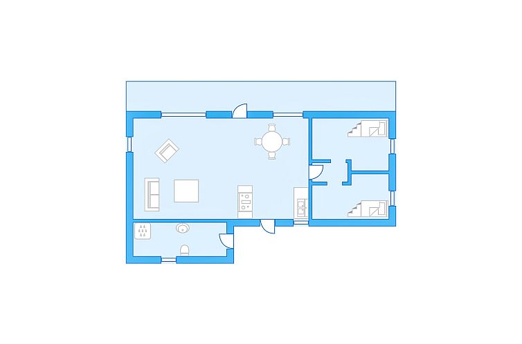 Vakantiehuis Blå Hytte