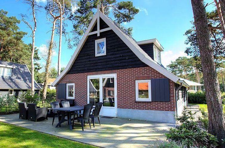 Villa Veluwe 6 in Arnheim, Gelderland, Ferienhaus mit Terrasse in waldreicher Umgebung, ideal fuer Naturliebhaber.