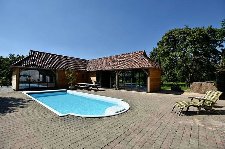 Swimming Pool at Holiday Home in Herveld, Gelderland. Enjoy a refreshing swim in the Rivierengebied.