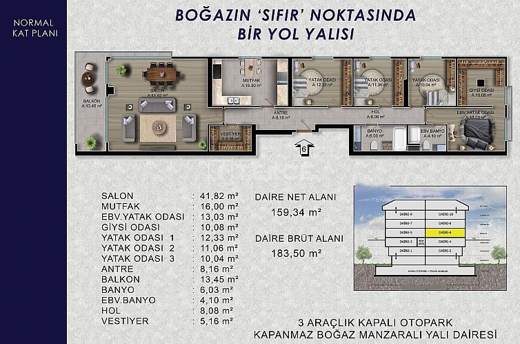 Appartement in Salacak