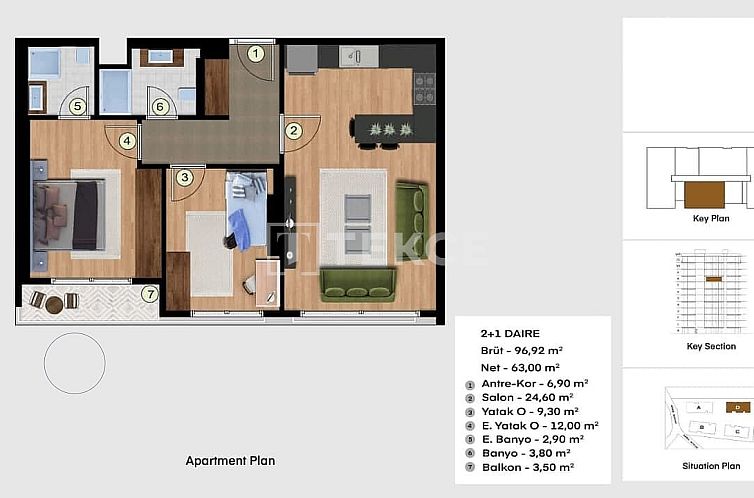 Appartement in Barbaros Hayrettin Paşa