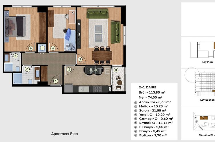 Appartement in Barbaros Hayrettin Paşa