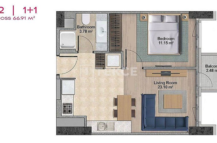 Appartement in Namık Kemal