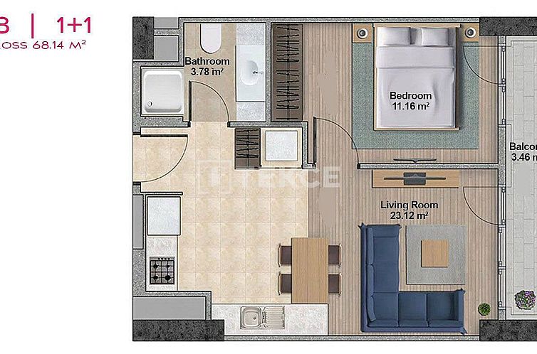 Appartement in Namık Kemal