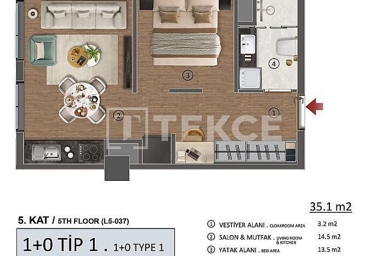 Appartement in Adnan Kahveci