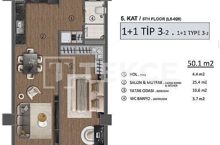 Appartement in Adnan Kahveci
