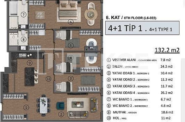 Appartement in Adnan Kahveci